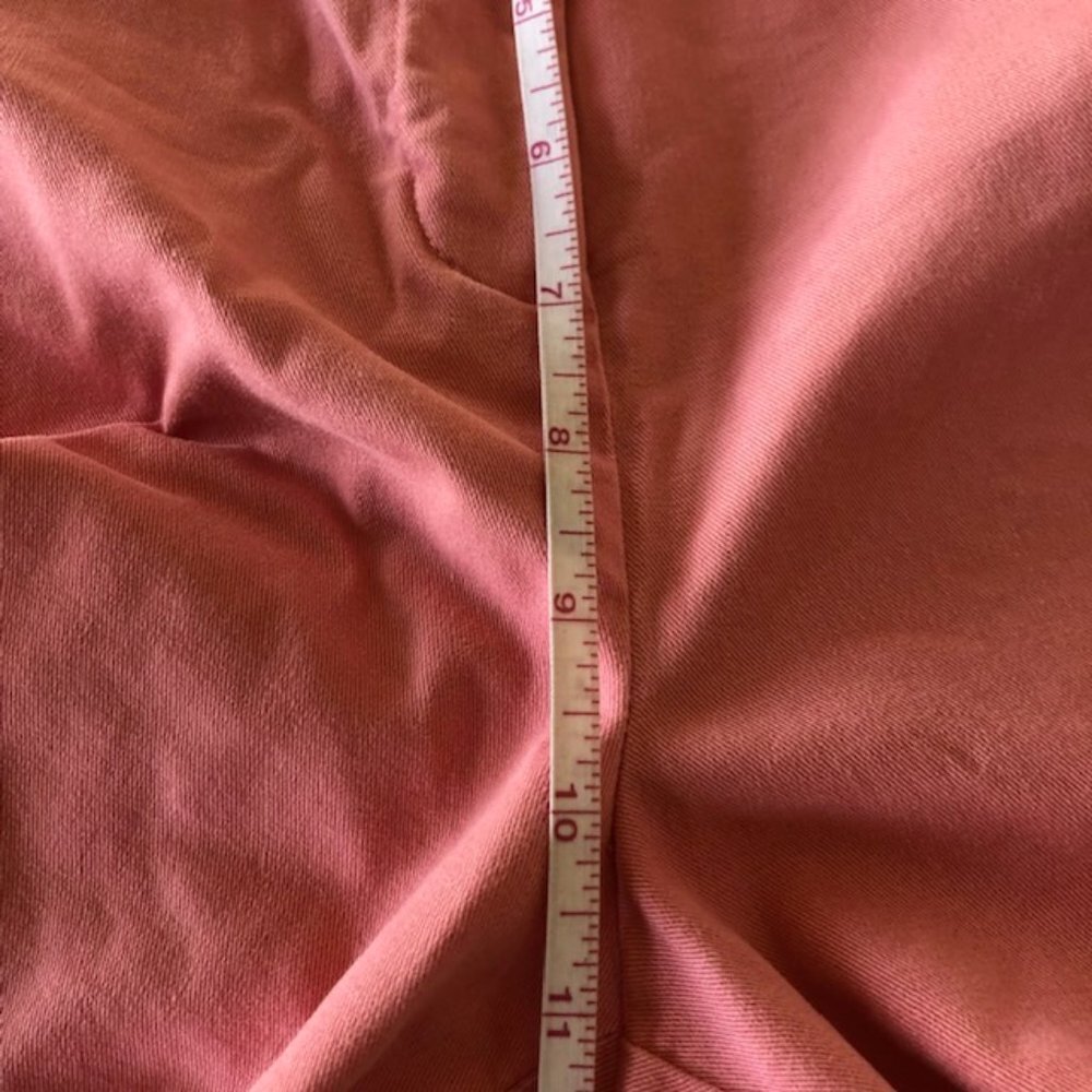 TALBOTS Stretch Pink Cotton Chino Ankle Pants 12 - Picture 14 of 16